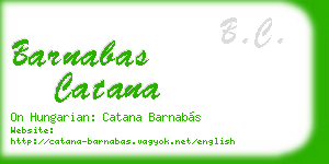 barnabas catana business card